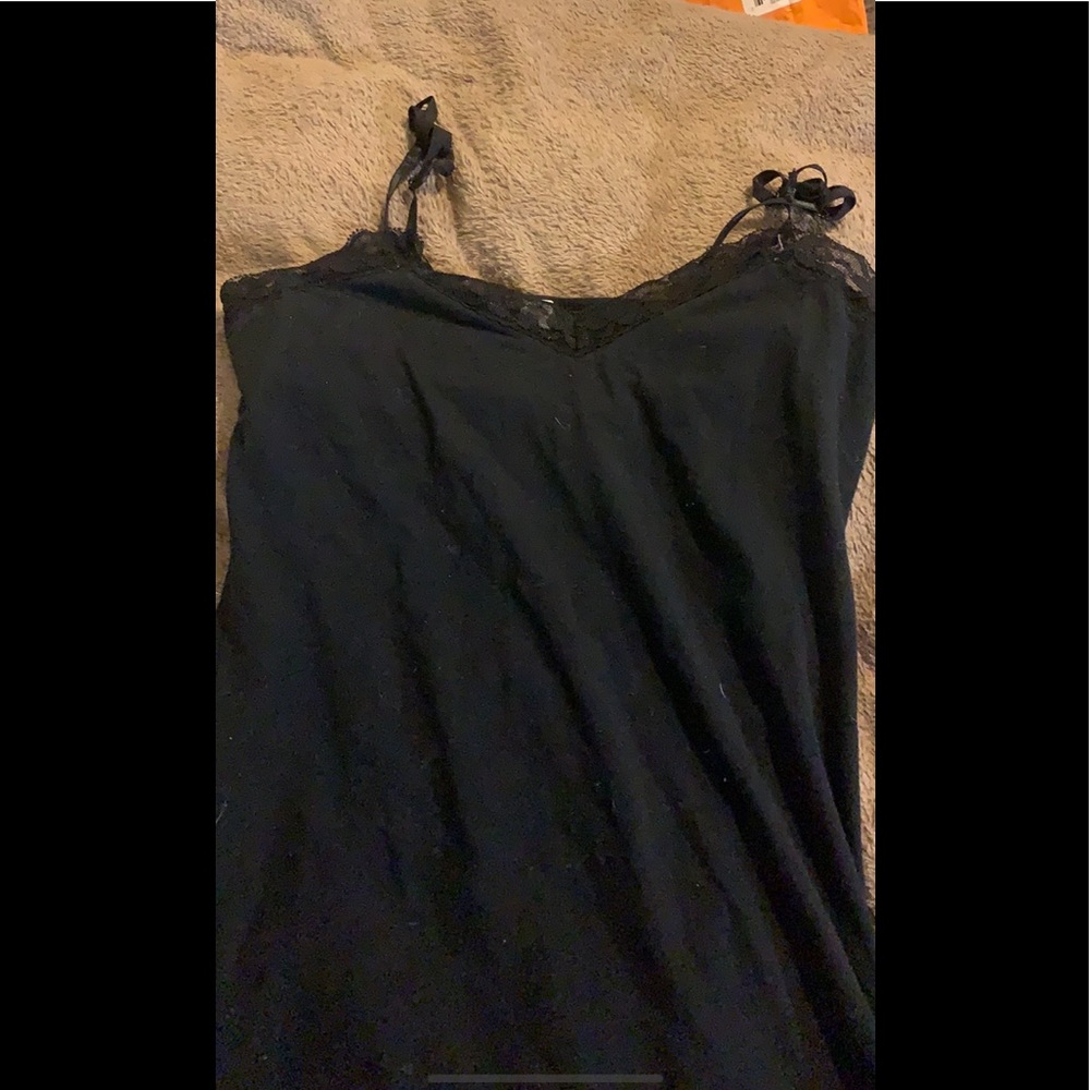 Black tank top
